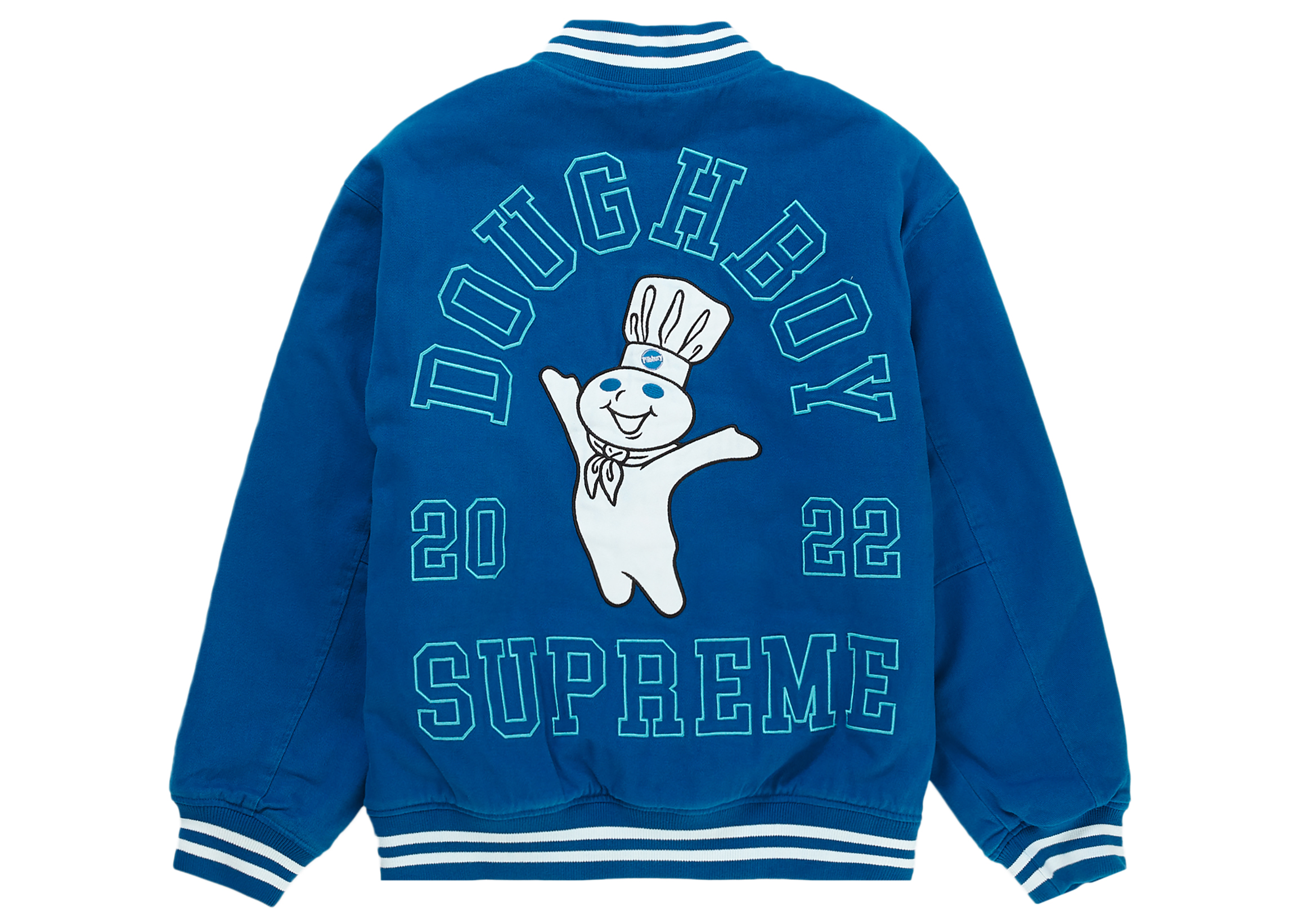 Supreme Mitchell & Ness Doughboy Twill Varsity Jacket Blue メンズ ...