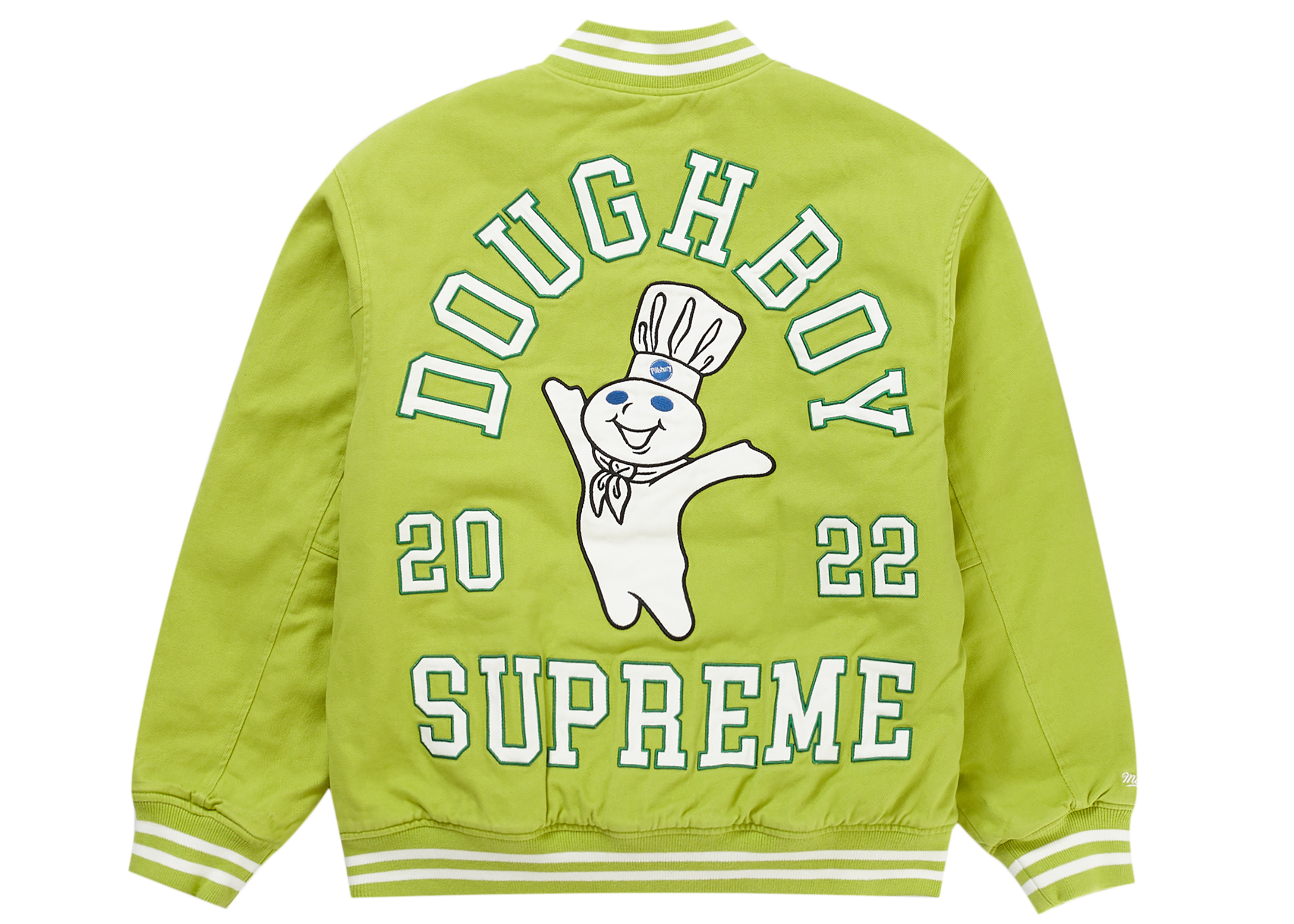 Supreme Mitchell & Ness Doughboy Twill Varsity Jacket Green Men's 