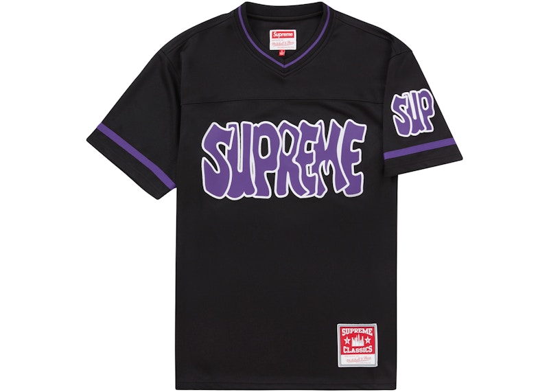 Supreme Mitchell & Ness Downtown Hell Baseball Jersey Black Men's