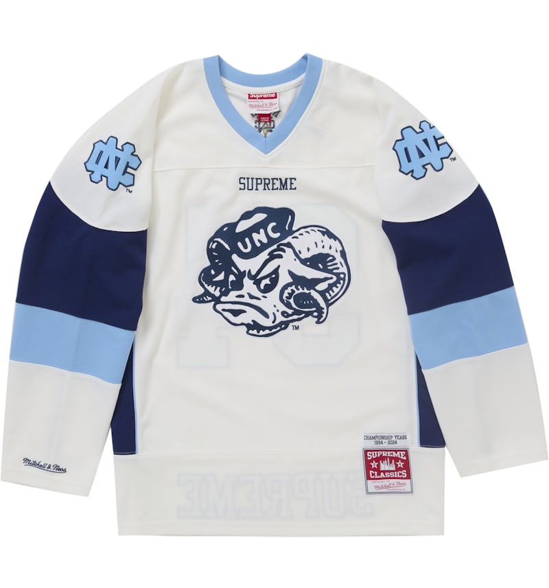 Supreme Mitchell Ness NCAA Hockey Jersey White Men's FW24 US
