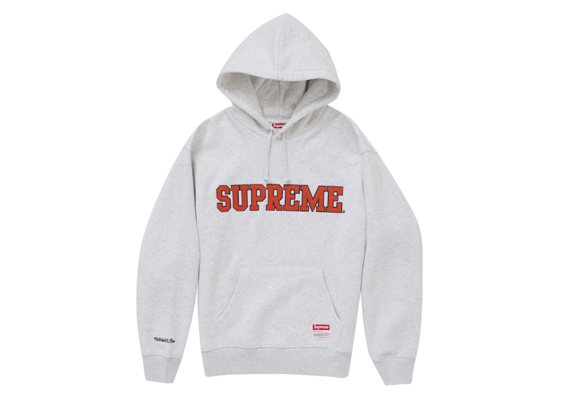 Supreme Mitchell & Ness NCAA Hooded Sweatshirt Ash Grey メンズ - FW24 - JP