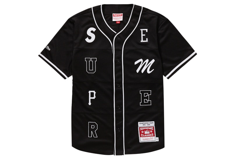 Supreme baseball jersy black Mサイズ 新品未使用-