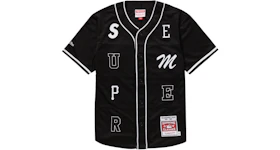 Supreme Mitchell & Ness Patchwork Baseball Jersey Black