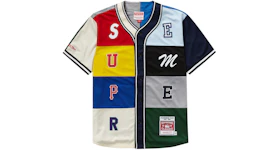 Supreme Mitchell & Ness Patchwork Baseball Jersey Multicolor