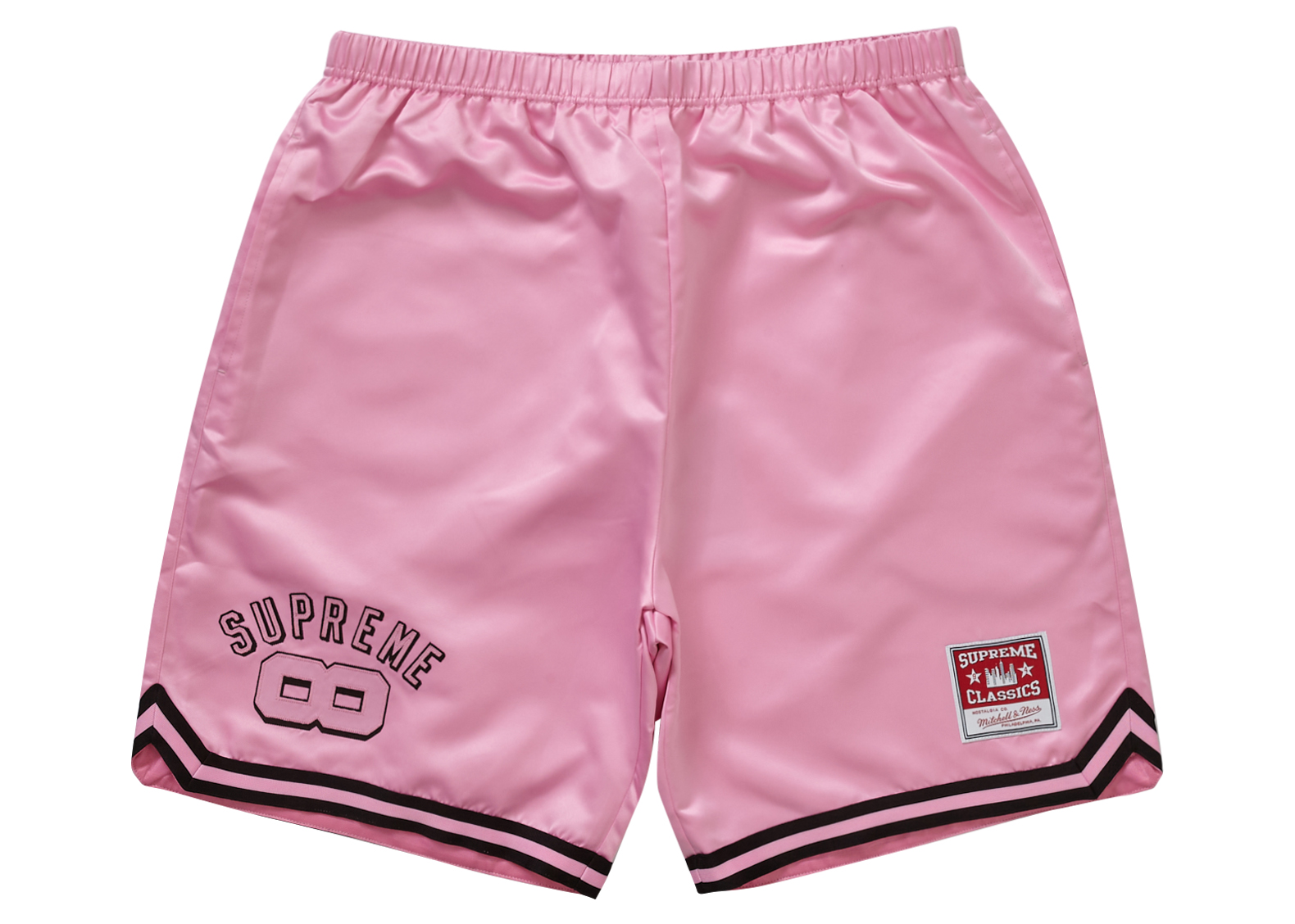 Supreme Mitchell & Ness Satin Basketball Short Pink Men's - SS23 - US