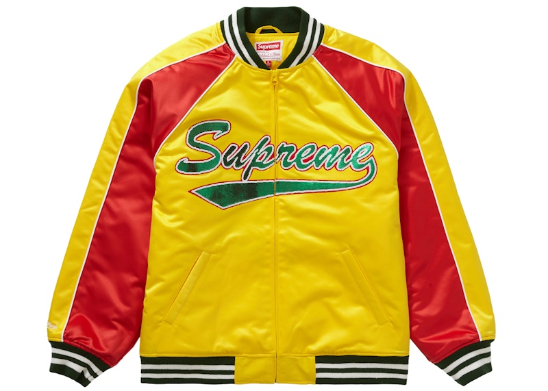 Supreme Mitchell\u0026Ness Sequin Logo Jacket着用回数は5回程度の美品です