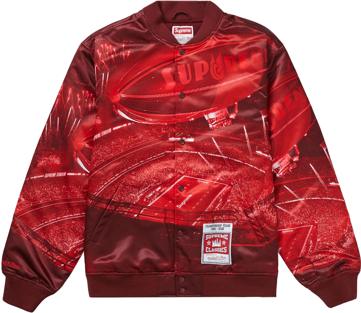 Red Supreme Varsity Jacket - William Jacket
