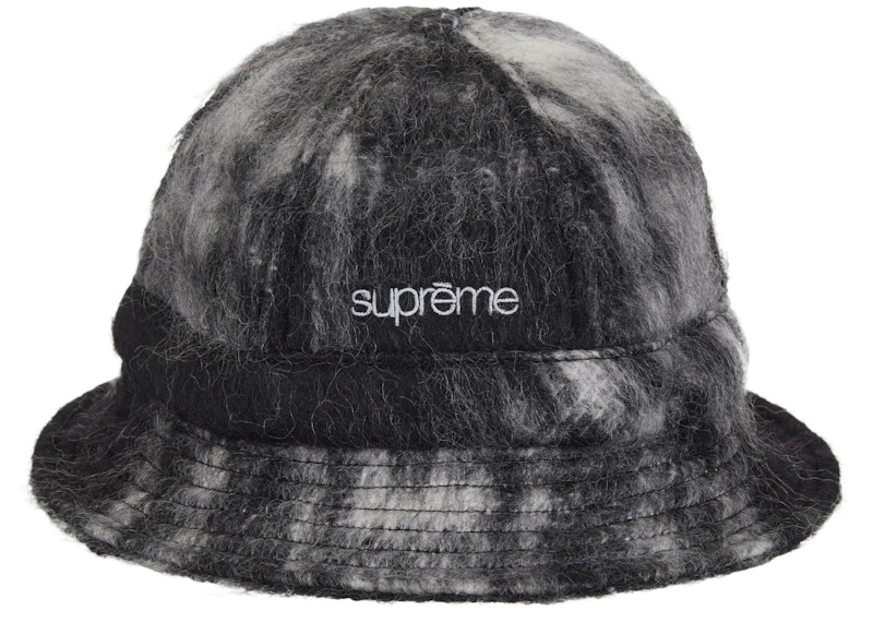 Supreme Mohair Plaid Bell Hat Black - SS25 - US Supreme Mohair Plaid Bell Hat Black - SS25 - US