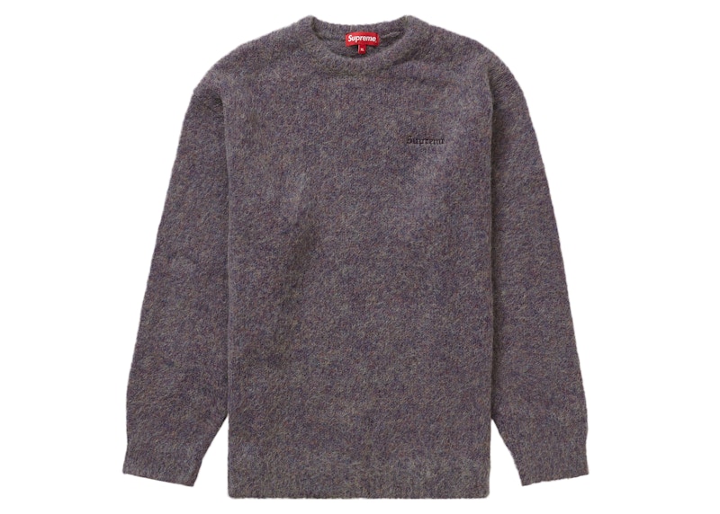 Supreme Mohair Sweater Purple Mélange-