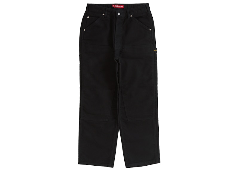 Supreme Moleskin Double Knee Painter Pant (FW23) Black Men's 