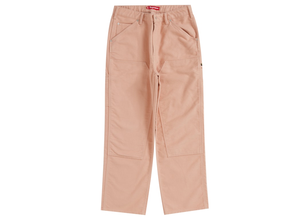 Pre-owned Supreme Moleskin Double Knee Painter Pant (fw23) Dusty Pink
