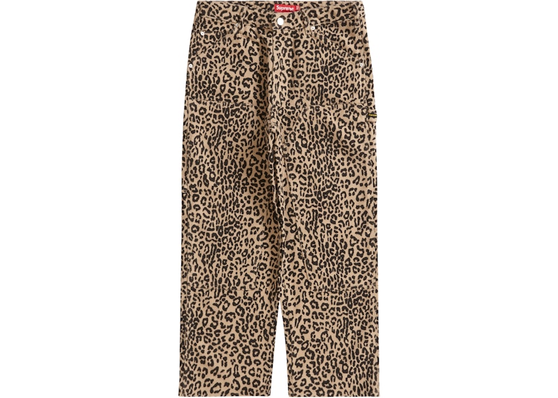 Supreme Moleskin Double Knee Painter Pant Leopard Men's - FW22 - GB