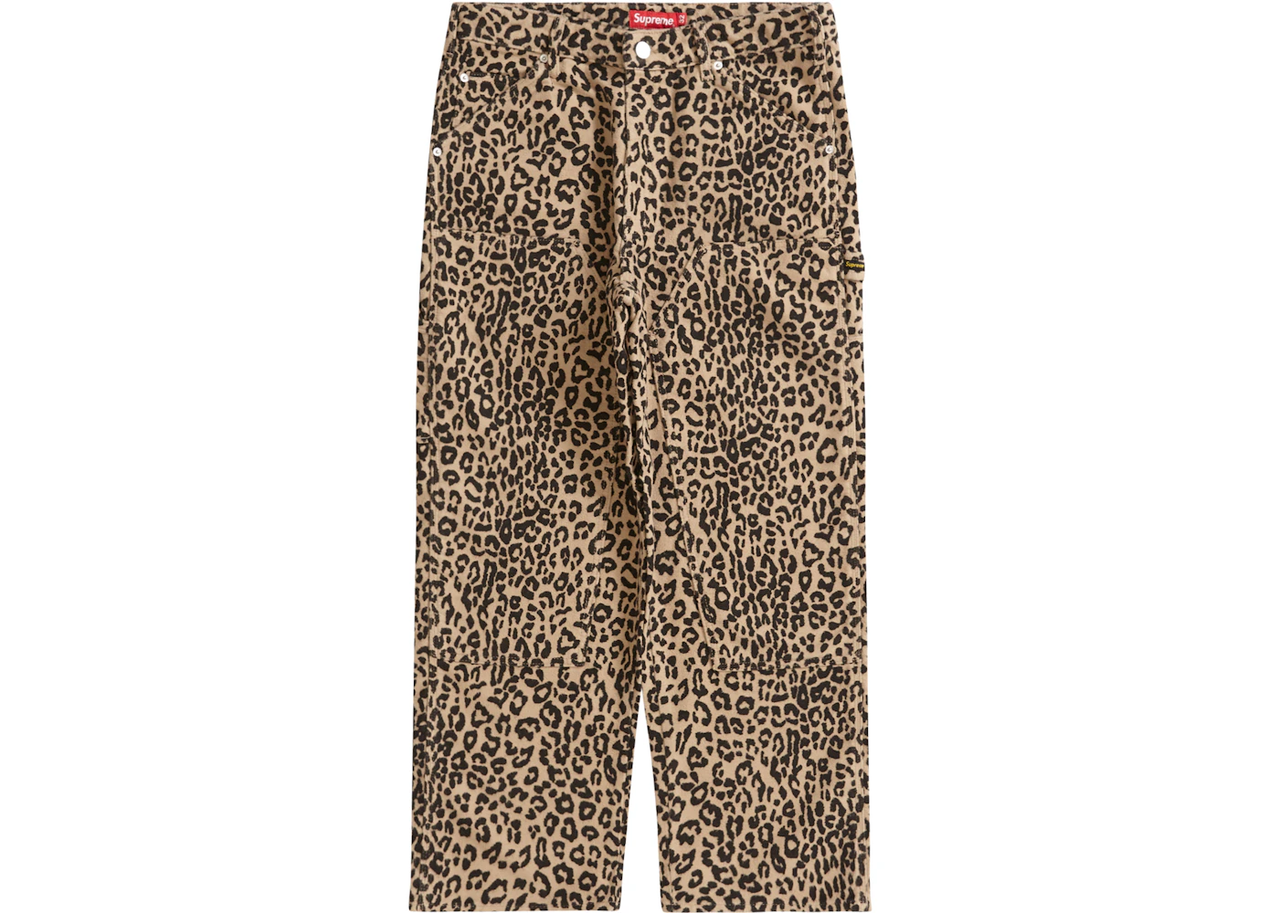 Supreme Moleskin Double Knee Painter Pant Leopard Men's - FW22 - US