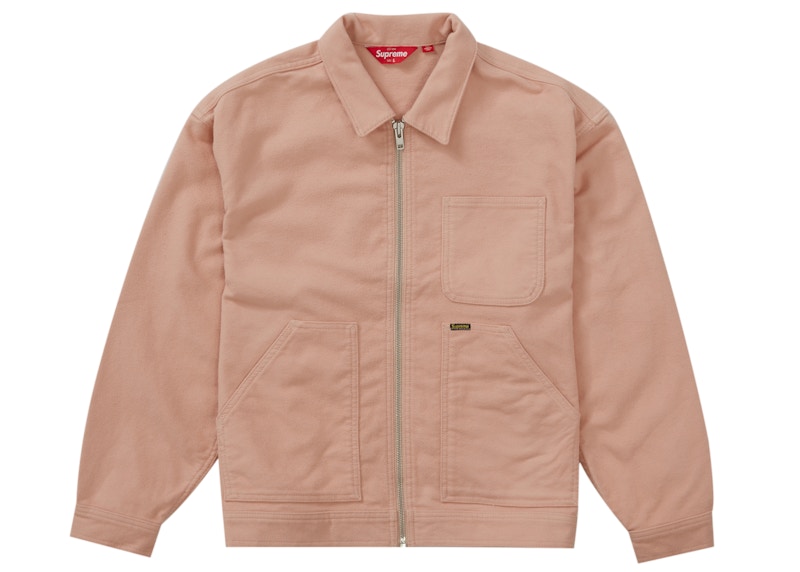 オンライン購入Supreme Moleskin Work Jacket Dusty Pink