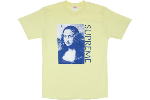 Supreme Mona Lisa Tee Pale Yellow Men's SS18 US