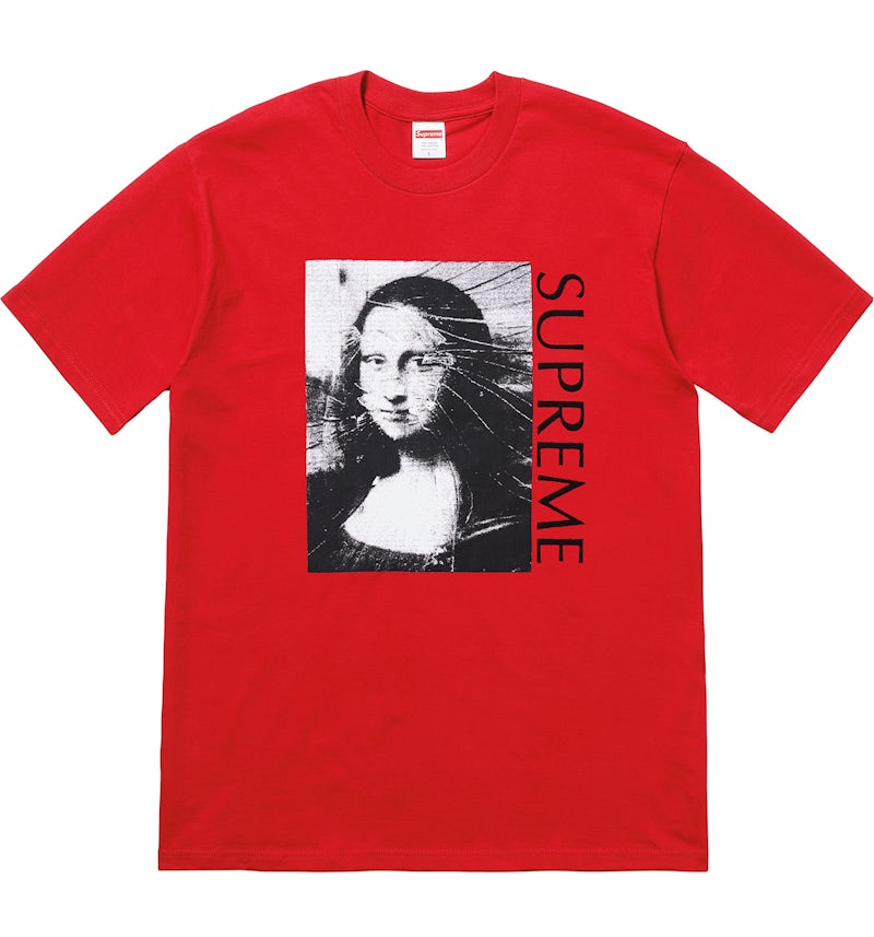 Supreme Mona Lisa Tee Red Men's SS18 US - Main Image