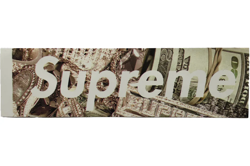 Supreme Money 'Bling' Box Logo Sticker