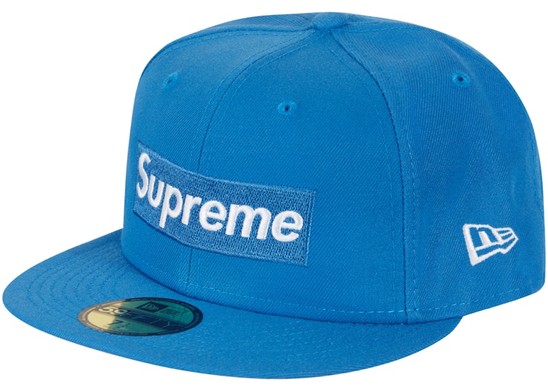 Supreme Money Box Logo New Era Light Blue