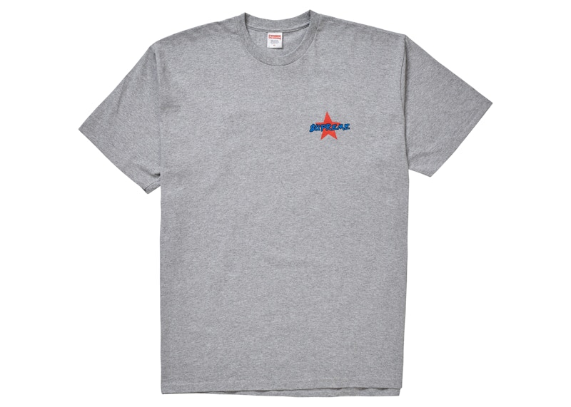 Supreme Money Power Respect Tee Heather Grey Men's - FW19 - US