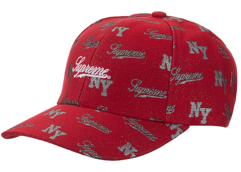 Supreme Monogram 6-Panel Red