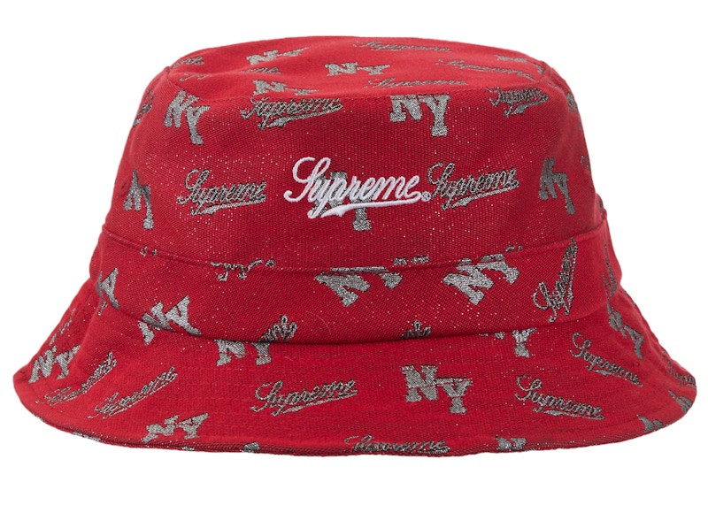 Supreme Monogram Crusher Red