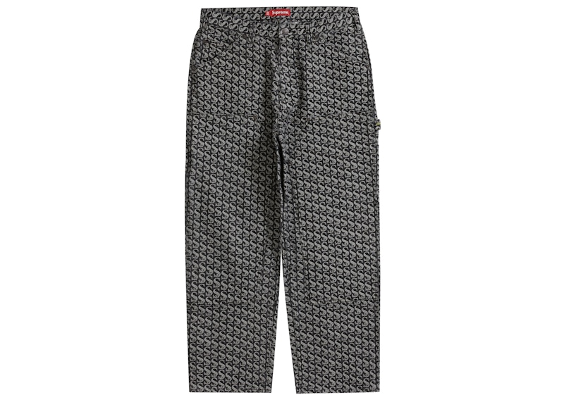 Supreme Monogram Double Knee Denim Painter Pant (FW21) Black ...