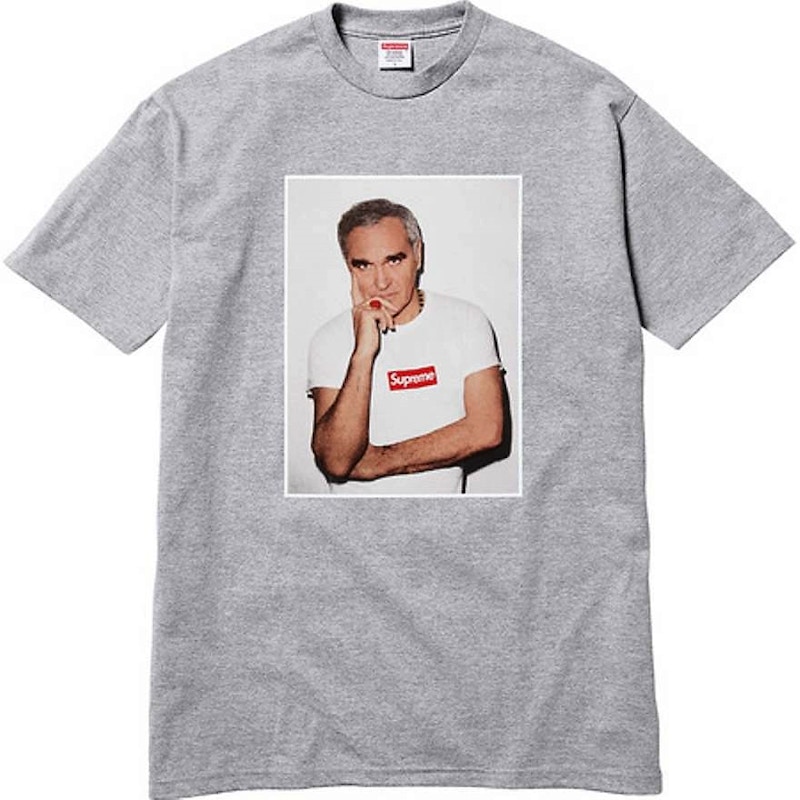 Supreme Morrissey Tee Heather Grey Men's - SS16 - GB