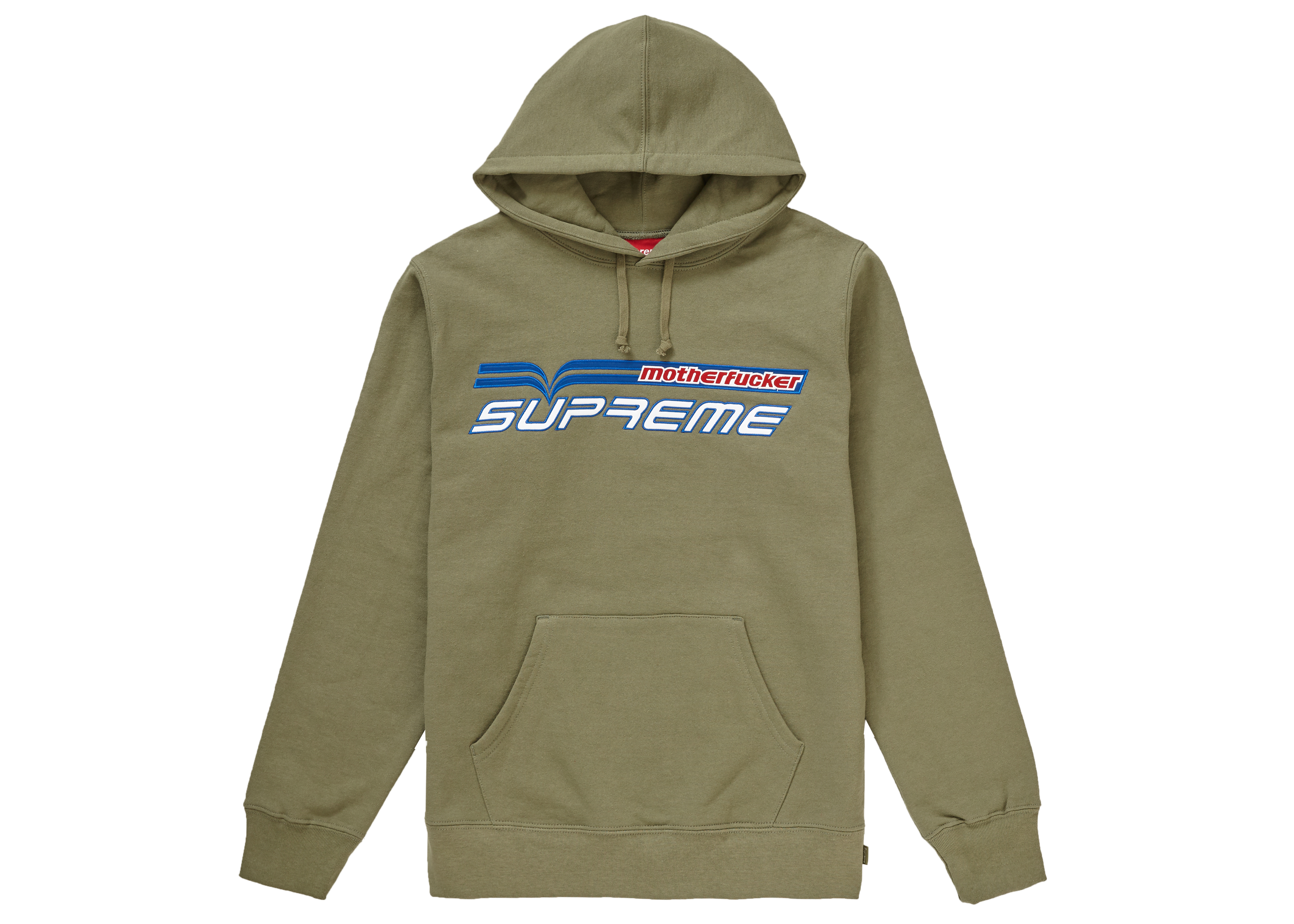 Supreme Motherfucker Hooded Sweatshirt Light Olive - SS19 メンズ - JP