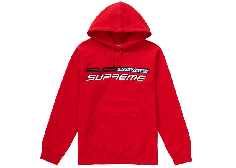 Supreme Motherfucker Hooded Sweatshirt Red