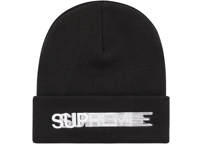 Supreme Motion Logo Beanie Black 黒 box