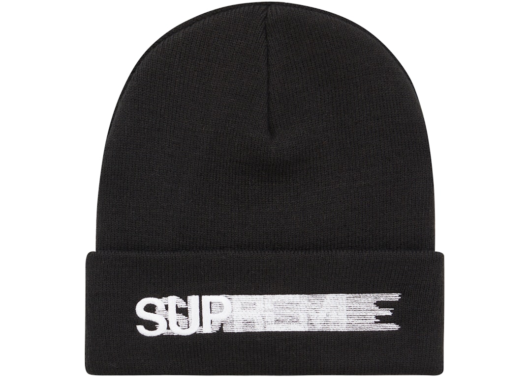 Pre-owned Supreme Motion Logo Beanie (ss23) Black