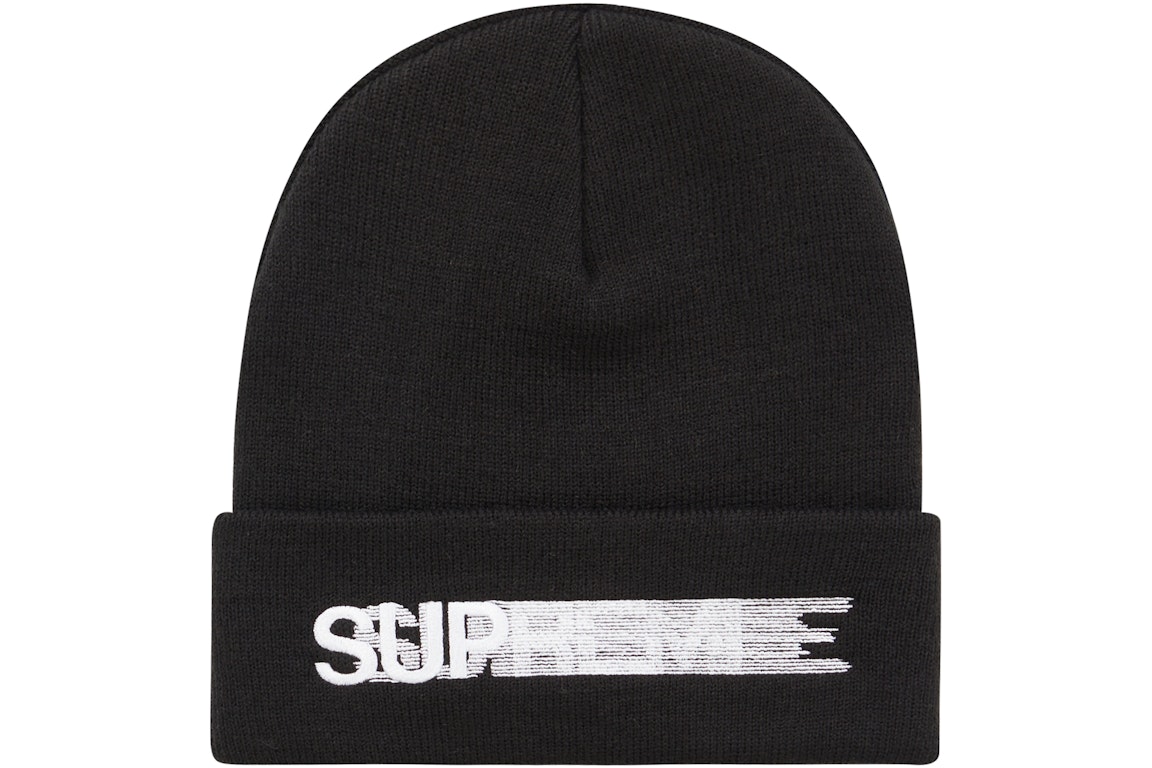Pre-owned Supreme Motion Logo Beanie (ss23) Black