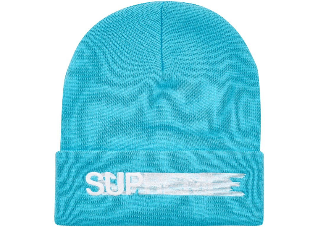 Pre-owned Supreme Motion Logo Beanie (ss23) Bright Blue