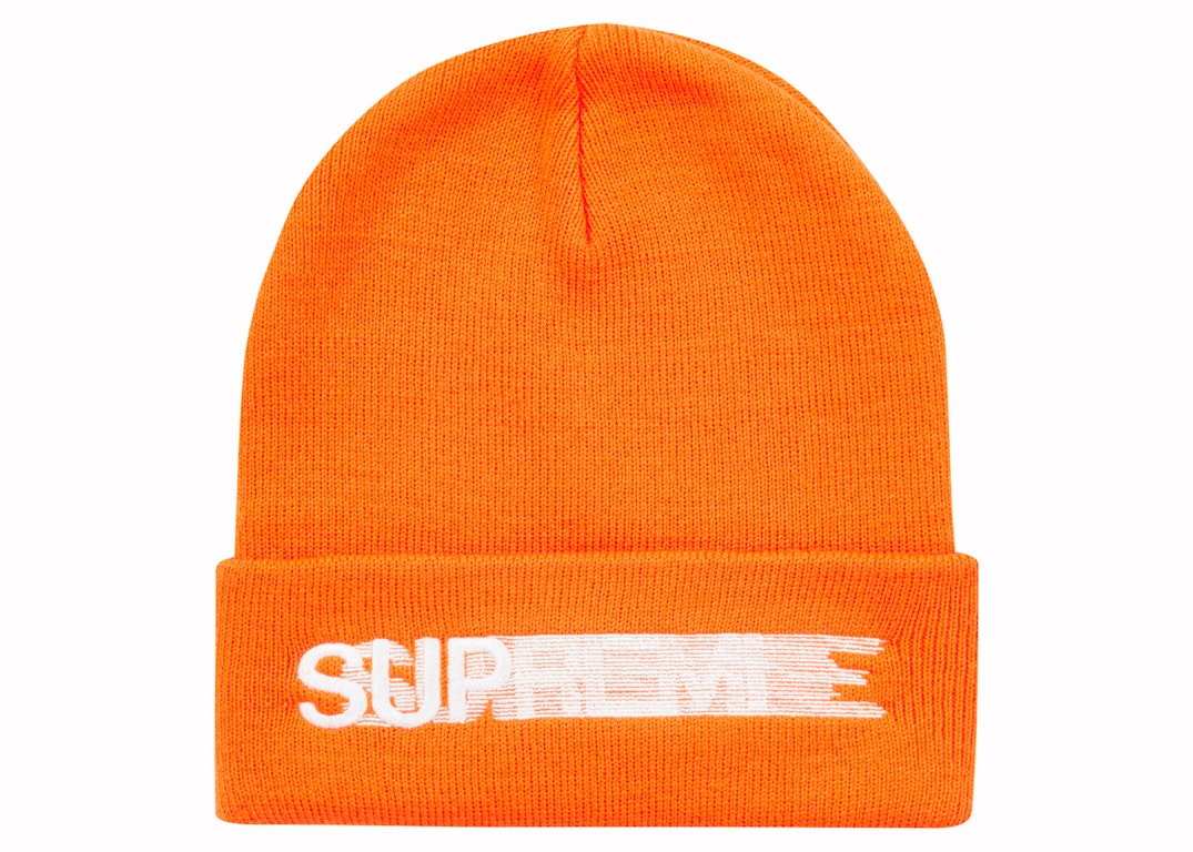 Pre-owned Supreme Motion Logo Beanie (ss23) Orange
