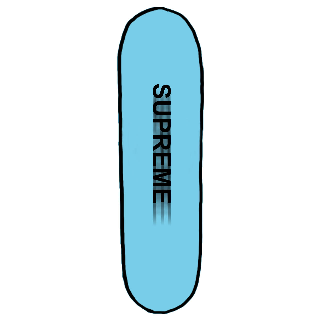 Supreme Motion Logo Cruiser Skateboard Deck Blue