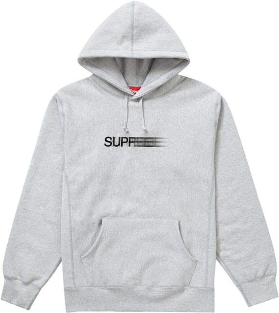 Supreme Small Box Logo Hooded Sweatshirt Ash Grey Size Small New