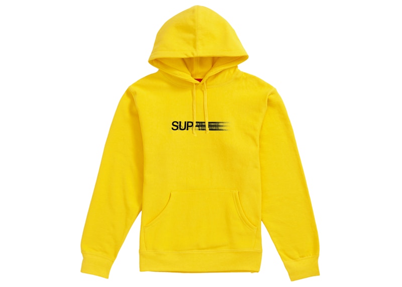 Supreme Motion Logo Hooded Sweatshirt (SS20) Lemon Men's - SS20 - US