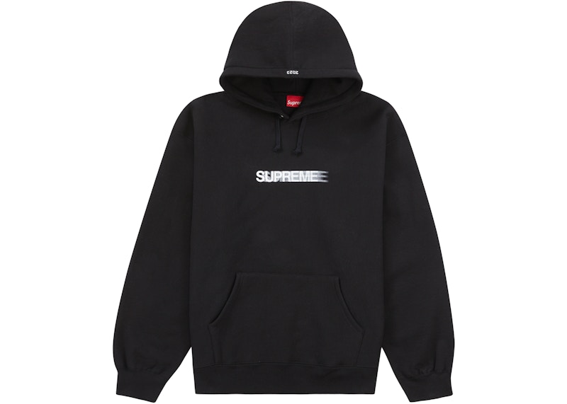 SUPREME Motion Logo Hooded Black Mトップス - パーカー