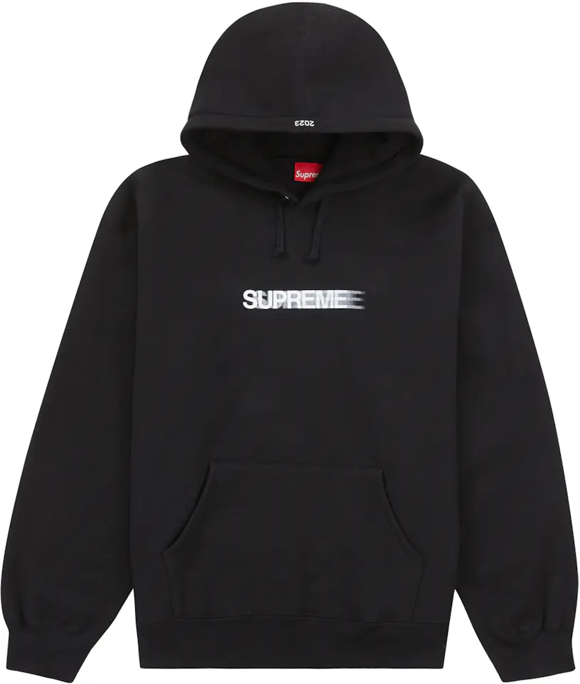 Supreme Motion Logo Hooded Sweatshirt (SS23) Black Men's - SS23 - US