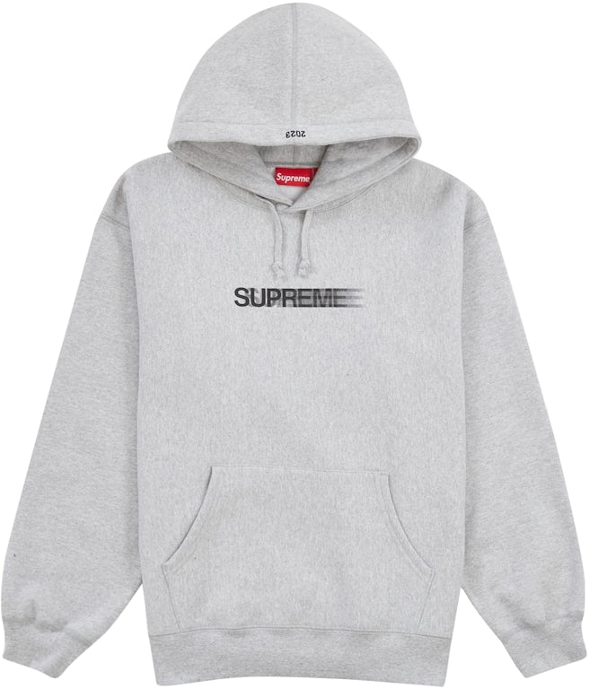 Supreme Motion Logo Hooded Sweatshirt (SS23) Heather Grey Men's - SS23 - US