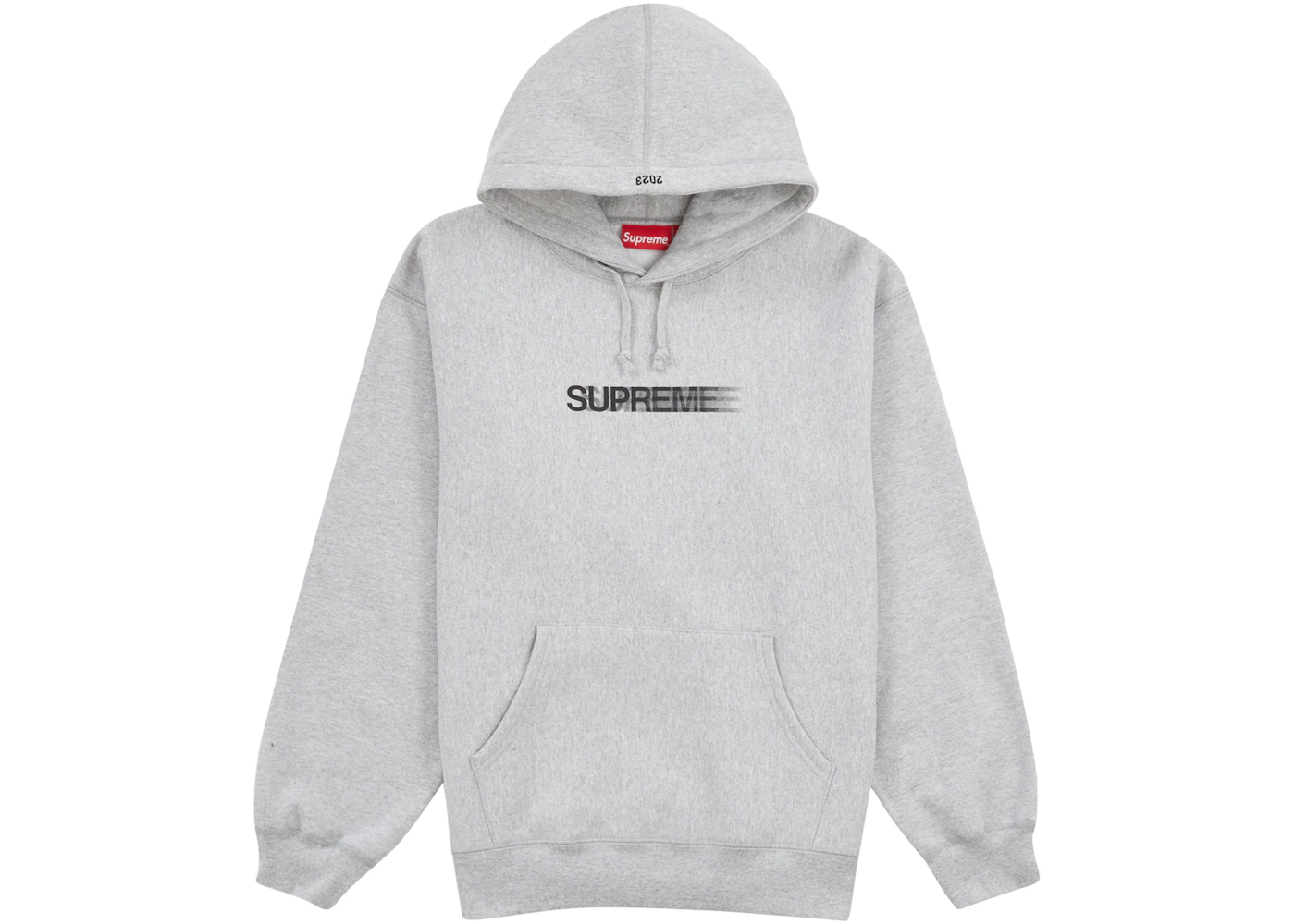 Supreme Motion Logo Hooded Sweatshirt (SS23) Heather Grey Men's