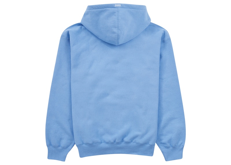 Supreme Motion Logo Hooded Sweatshirt (SS23) Light Blue Men's 