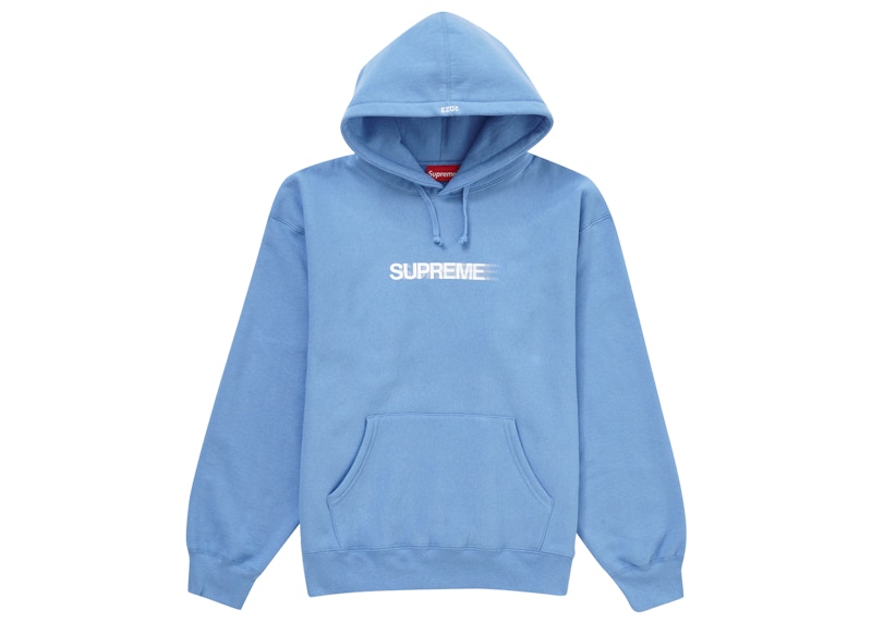 Supreme Motion Logo Hooded Sweatshirt (SS23) Light Blue Men's - SS23 - US