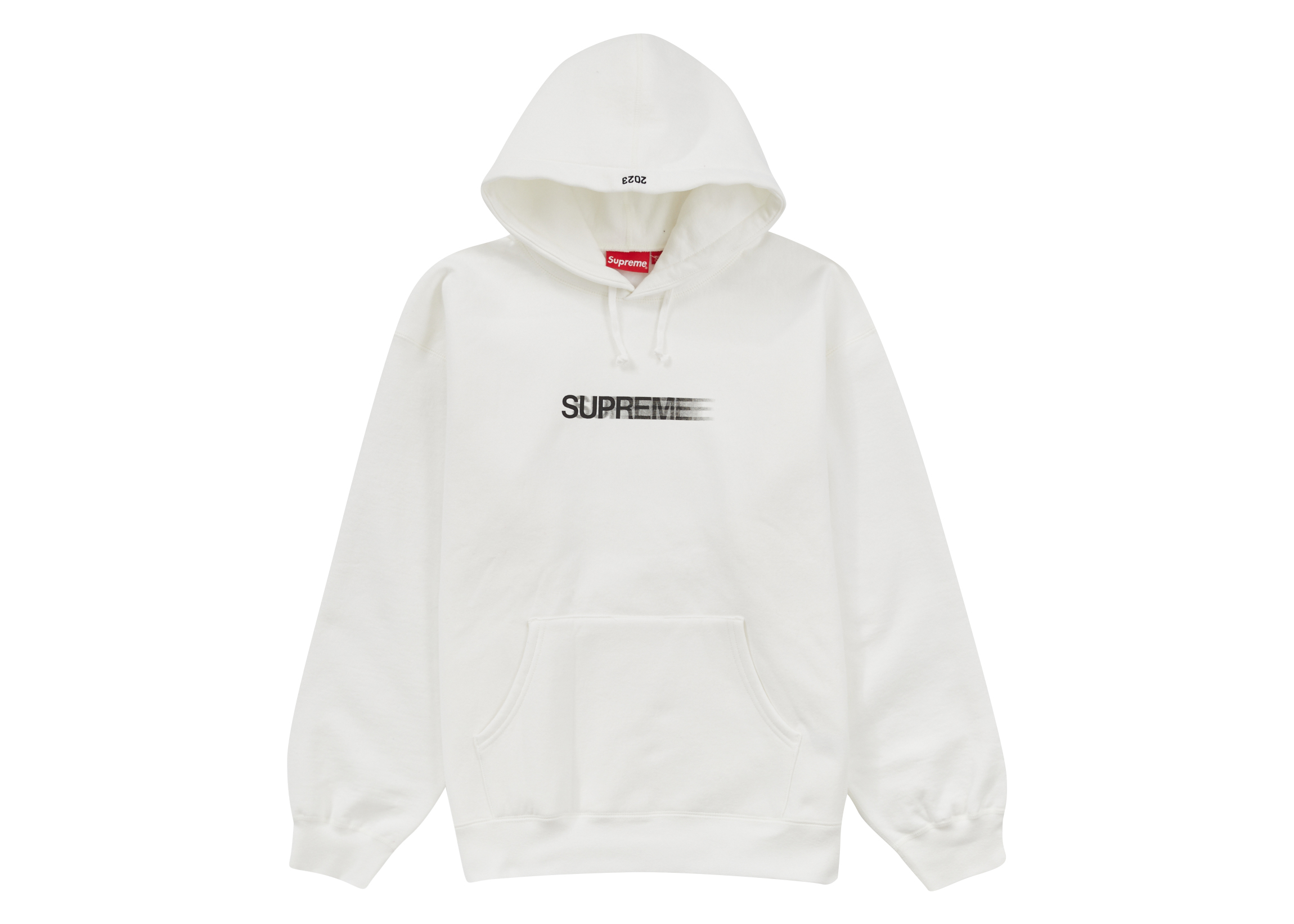 Supreme Motion Logo Hooded Sweatshirt (SS23) White - SS23 - US