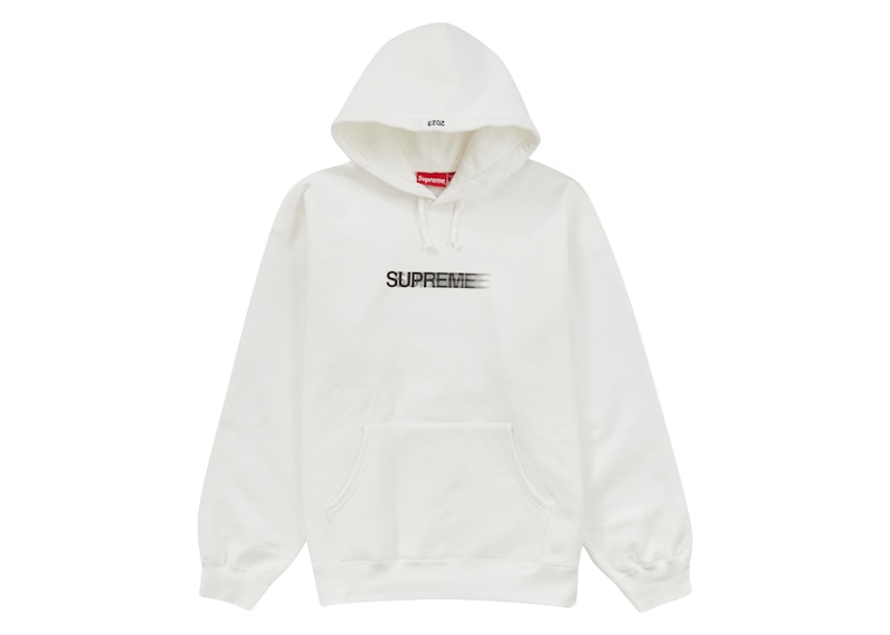 Supreme Motion Logo Hooded Sweatshirt (SS23) White Men's - SS23 - US