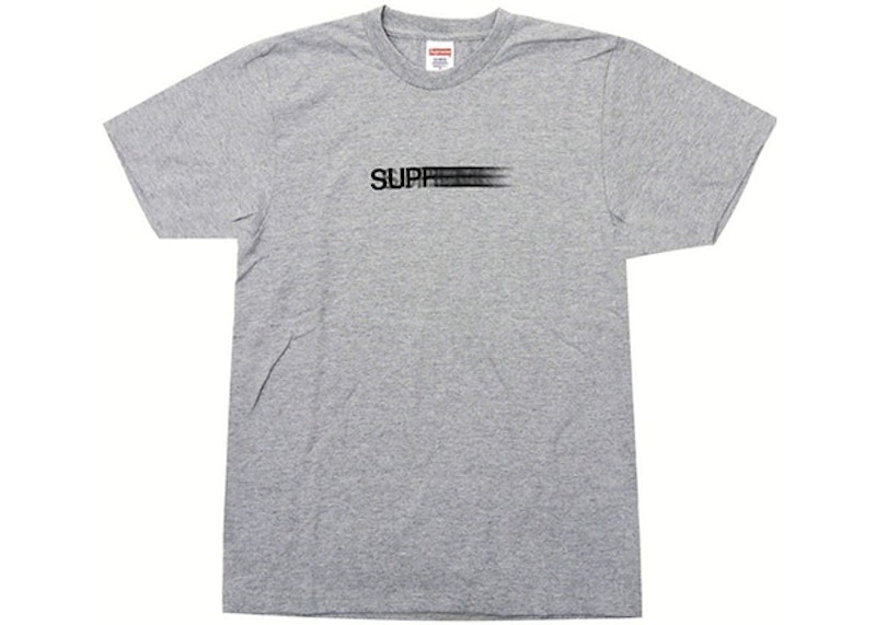 Supreme Motion Logo Tee Heather Grey メンズ - SS16 - JP