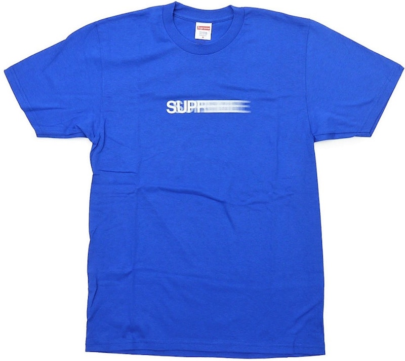 Supreme Motion Logo Tee Royal Men's - SS16 - GB