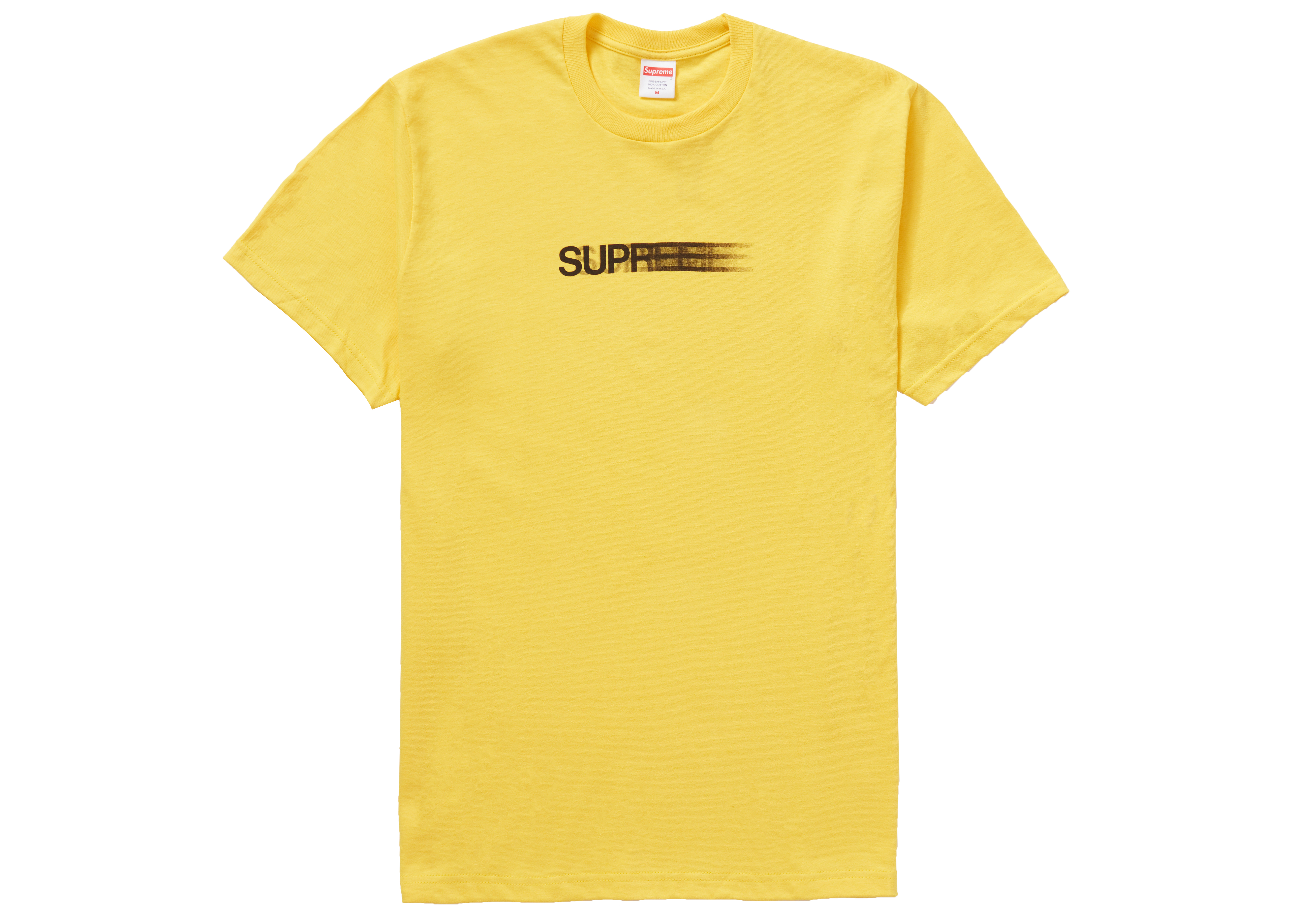 【Lサイズ】SUPREME Motion Logo Tee Yellow