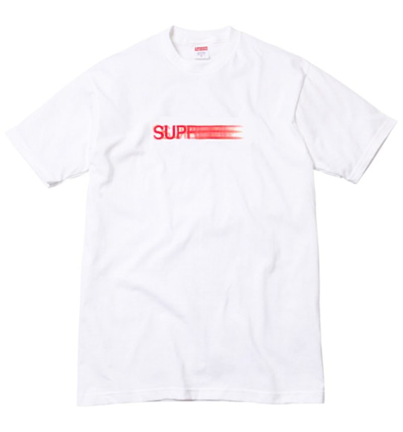 Supreme Motion Logo Tee White Men's SS16 US - Main Image