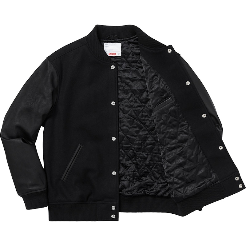 Supreme Motion Logo Varsity Jacket Black